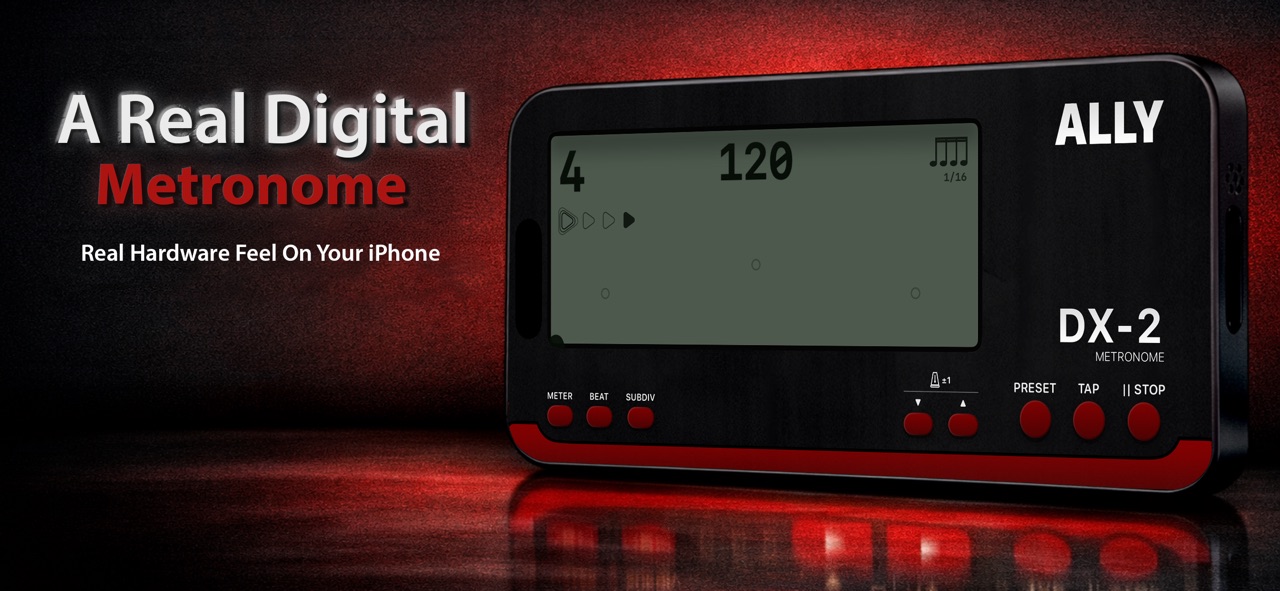 AllyMetronome app promotional image